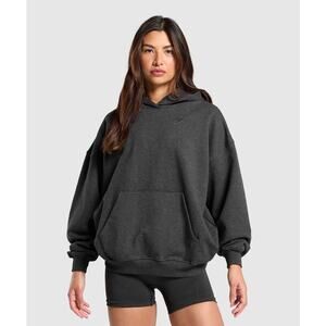 Gymshark Rest Day Hoodie Black Marl (M)